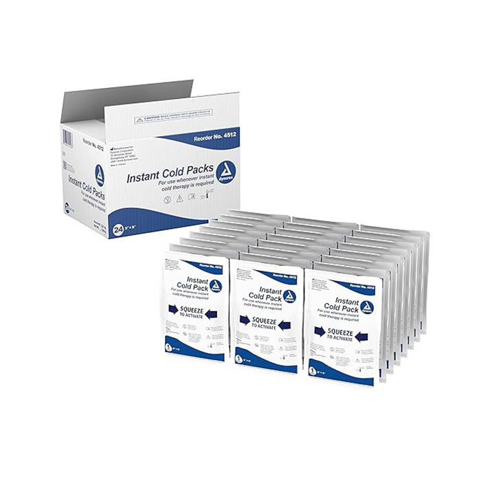 Dynarex Disposable Ice Packs for Injuries 24-Pack