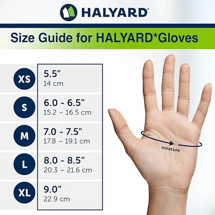 HALYARD PURPLE NITRILE EXAM GLOVES - Image 2