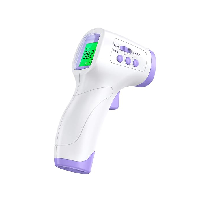 Kkmier Infrared Forehead Thermometer, Non-Contact Digital Thermometer