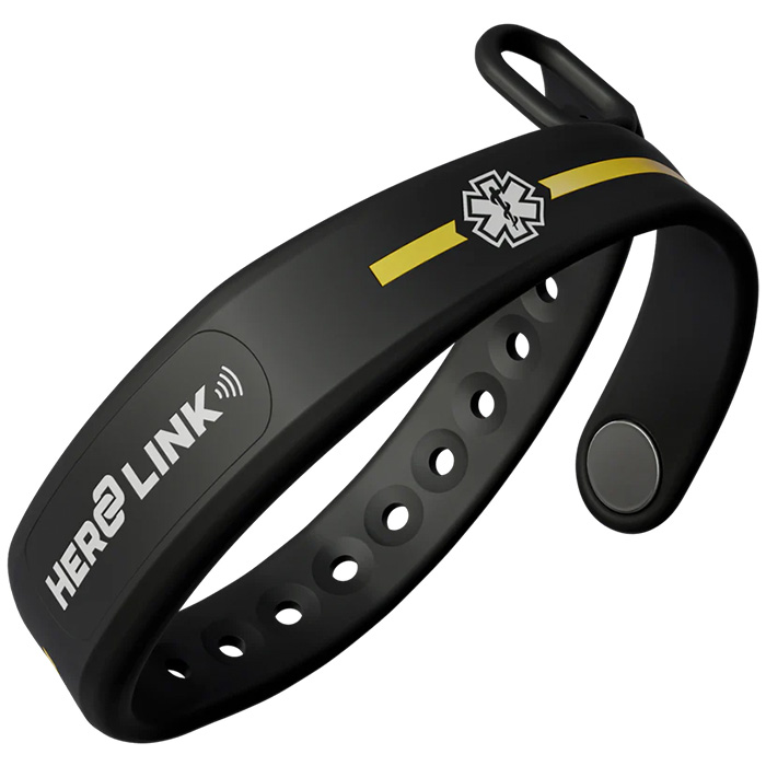 Hero Link® Thin Line Medical ID Wristband - Image 4
