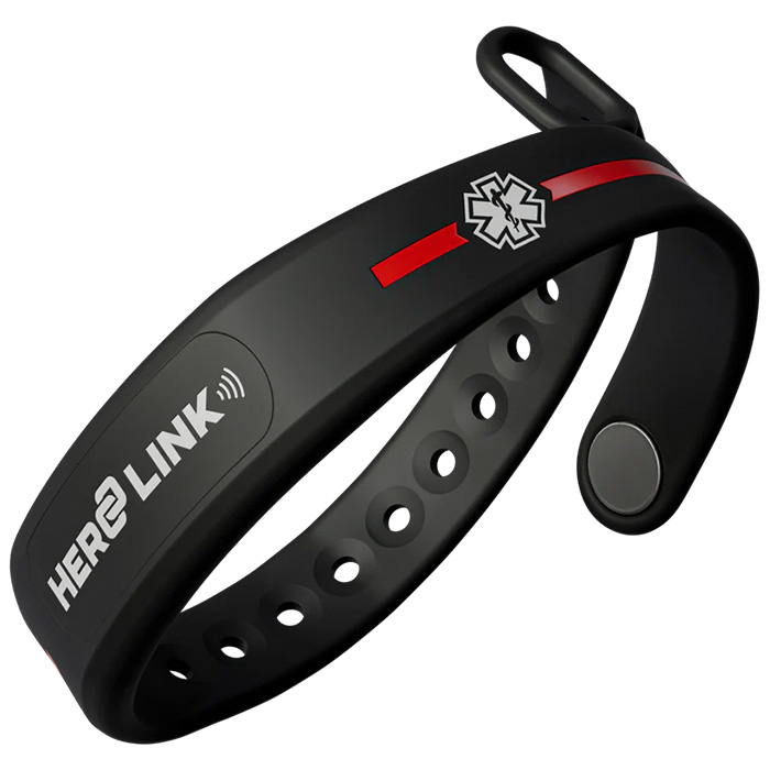 Hero Link® Thin Line Medical ID Wristband - Image 6